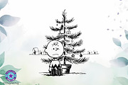 Charlie Brown Christmas Tree SVG PNG, an Object Graphic by FiveStarCrafting (Thumbnail 7 of 7)