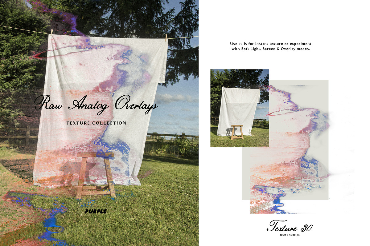 Raw Analog Texture Overlays, a Texture Graphic by Purple (Photo 30 of 31)