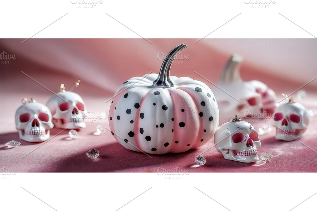 Elegant Halloween-themed composition, an Illustration by tilialucida