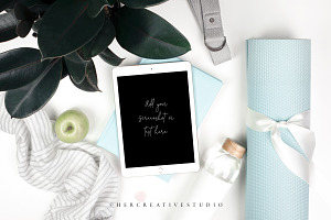 Yoga Styled Stock Image, Tablet