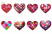 Patchwork Heart PNG Clipart Cute, an Object Illustration by KennedyStudio (Thumbnail 2 of 5)