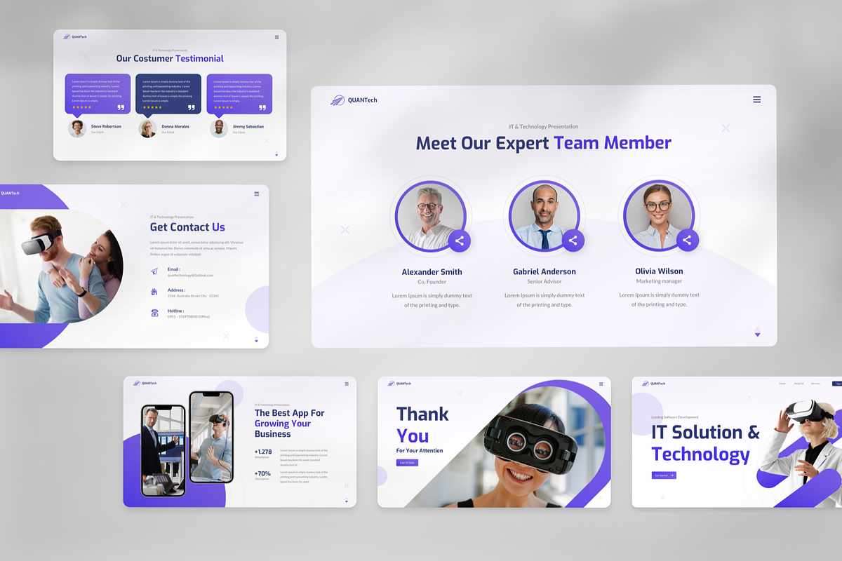 IT _ Technology Solutions Powerpoint, a Presentation Template by SquidPixey