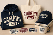 Collegiate – Bold Varsity Font, a Script Font by Wow Magic (Thumbnail 5 of 5)