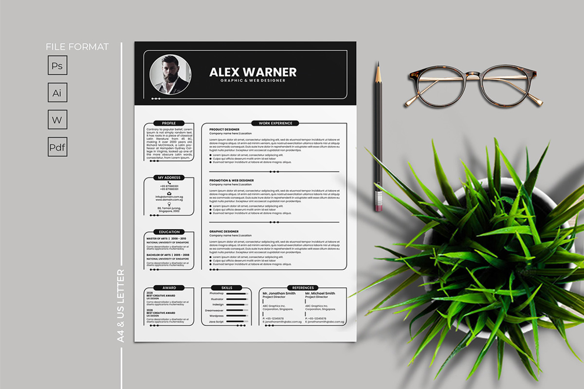 Resume Template, a Resume Template by artisanHR (Photo 1 of 5)