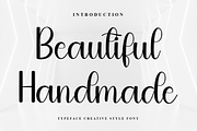 Beautiful Handmade, a Handwritten Font by FreshTypeINK (Thumbnail 1 of 8)