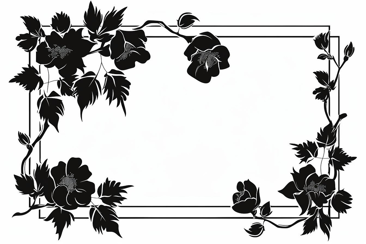 Flower Frame Silhouette Pack, an Illustration by BIPLOB EXPERT (Photo 4 of 9)