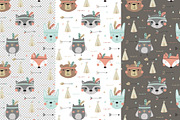 Baby Patterns! Cute Indians!, a Pattern Graphic by Irene_Boiko_ART (Thumbnail 10 of 11)