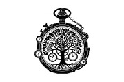 Steampunk Tree of Life Symbol Bundle, an Illustration by yasushie (Thumbnail 15 of 31)