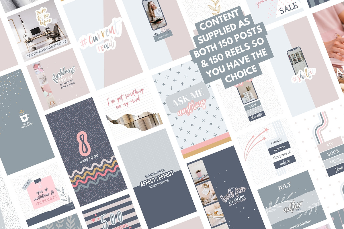 AUTHOR Instagram Templates - Canva, a Templates & Theme by Start With Kate (Photo 2 of 5)