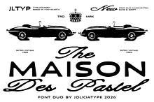 Maison des Pastel | Vintage Font Duo