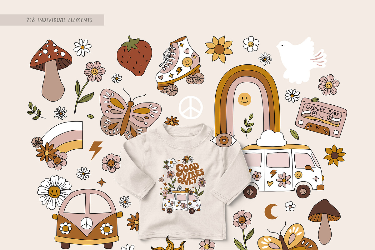 Groovy baby collection, an Animal Illustration by tatiletters (Photo 4 of 9)