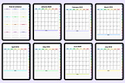 Digital 2025 Teacher Planner Rainbow, a Stationery Template by Mustafiz (Thumbnail 4 of 8)