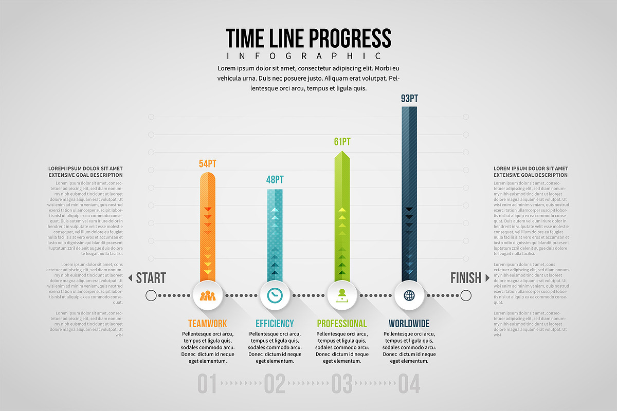 Time Line Progress Infographic, a Templates & Theme by h.utomo ...
