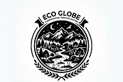 60 Eco Globe Landscape Silhouette, a Technology Illustration by Amazin_art (Thumbnail 5 of 44)