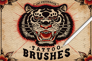 120 Procreate Tattoo Brushes
