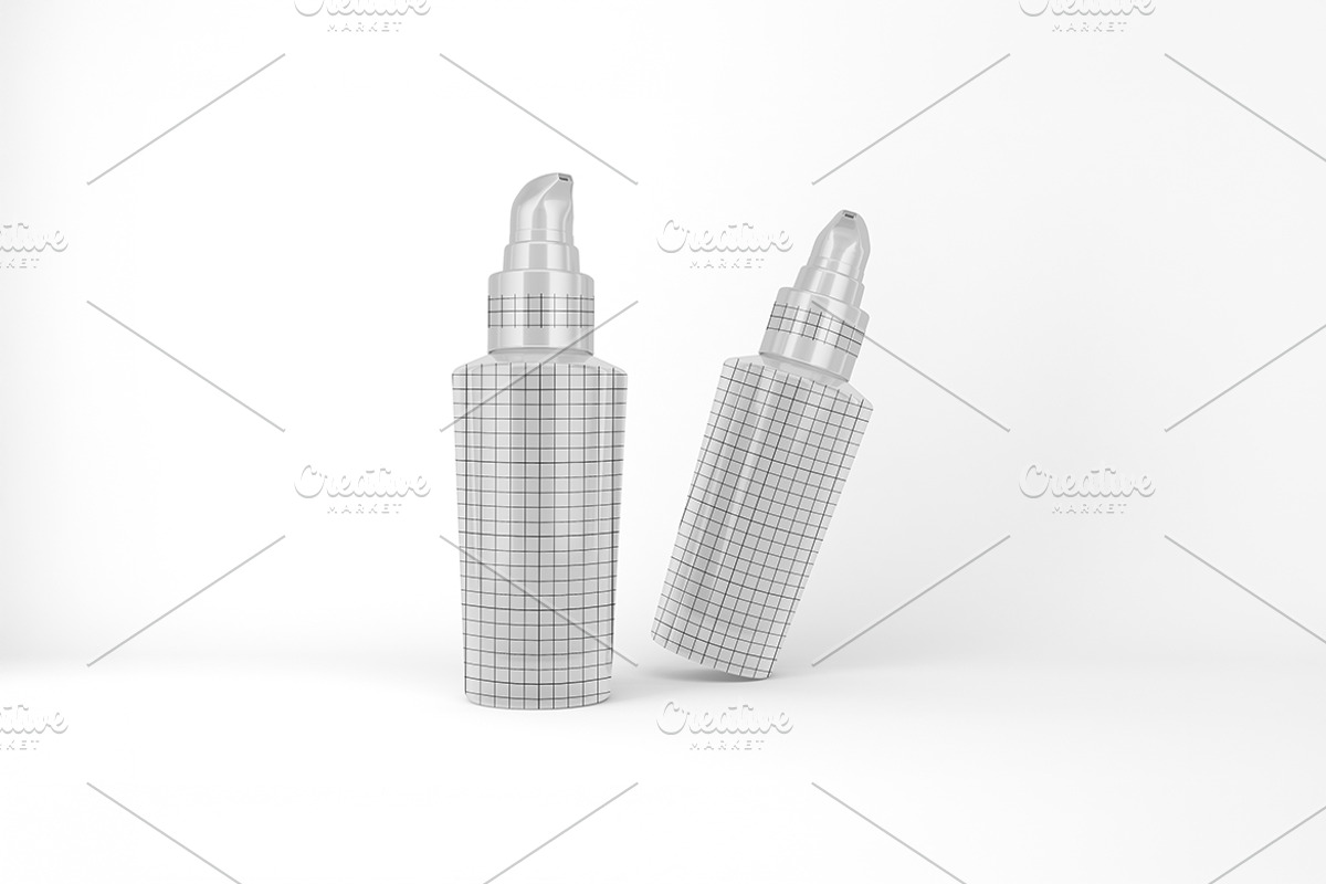 Pump Bottle Mockup, a Packaging Mockup by Qaleb Studio (Photo 1 of 2)
