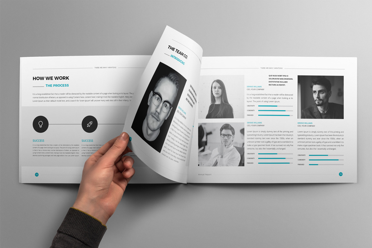 Annual Report Landscape A4 & A5, a Brochure Template by Pro-Gh (Photo 6 of 13)