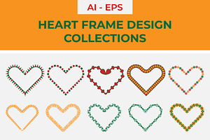 Heart Frame Design Collections, a Decorative Illustration by Lakhan1998