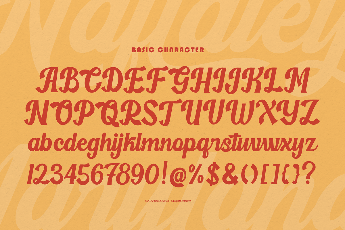Naftaley Maryland Retro Bold Script, a Script Font by Denustudios (Photo 10 of 12)