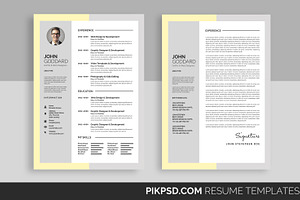 Clean Resume Set