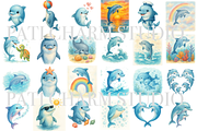 27 Dolphin Clipart, an Animal Illustration by Pati Charm Studio (Thumbnail 2 of 8)