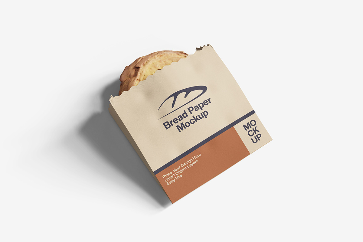 Bread Paper Mockup, a Product Mockup by MrLetters (Photo 2 of 5)