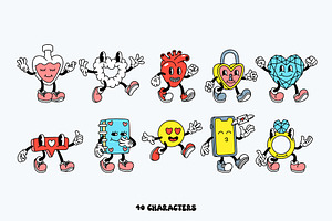 Whimsy Hearts Cartoon Characters