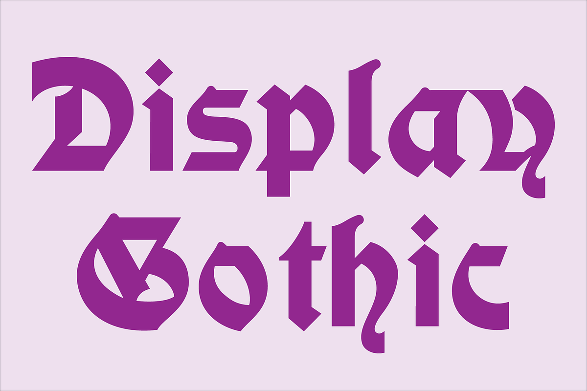 Display Gothic Font, a Blackletter Font by GG Design (Photo 1 of 10)