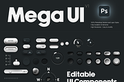 Buttons and Switches - Mega UI V1, an UI Kit Template by Giallo (Thumbnail 6 of 7)