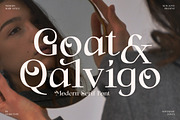 Goat & Qalvigo Modern Serif Font, a Serif Font by Storytype Studio (Thumbnail 1 of 15)