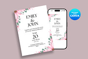Wedding Invitation Canva Template, a Card Template by M9 Design (Thumbnail 3 of 5)