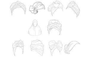 Clothing Headwear Set 1 Procreate