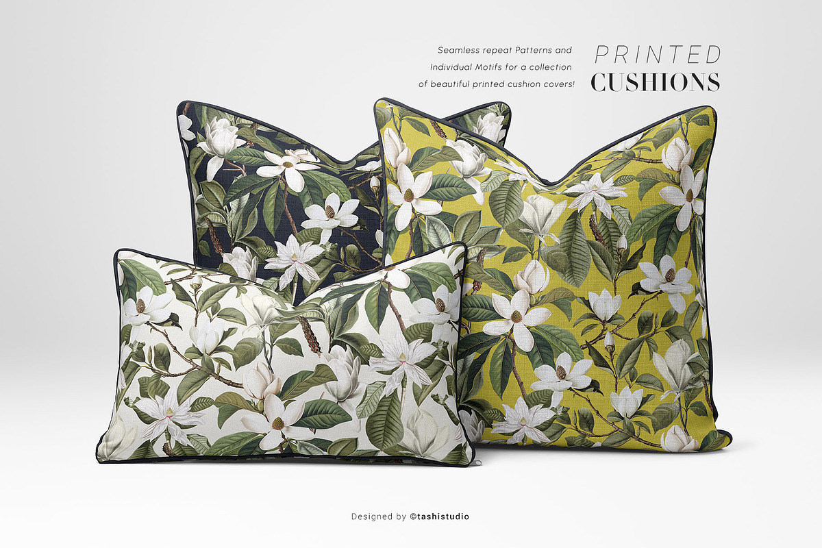 Mongnyeon, Luxury Magnolia Print!, a Pattern Graphic by Pink Linen (Photo 8 of 10)