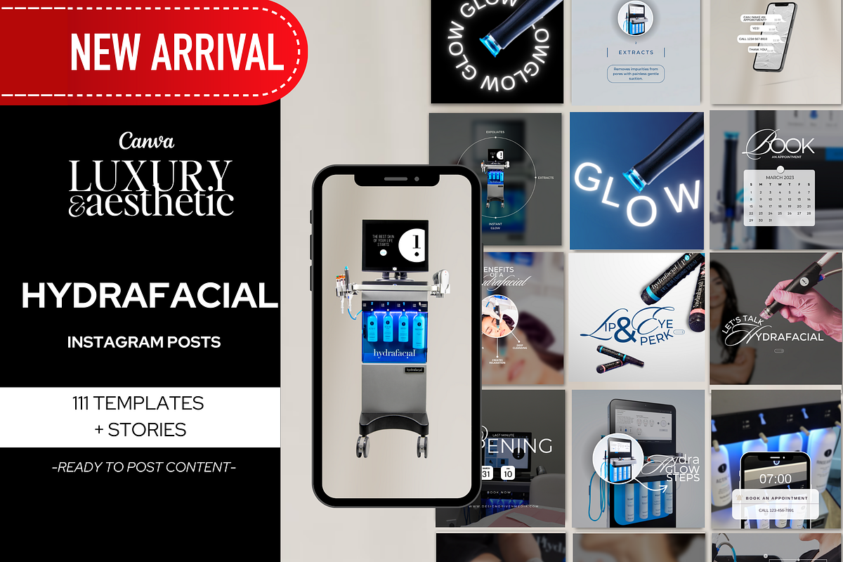 Skincare Instagram Templates Canva, a Social Media Template by Design Driven Media (Photo 3 of 7)
