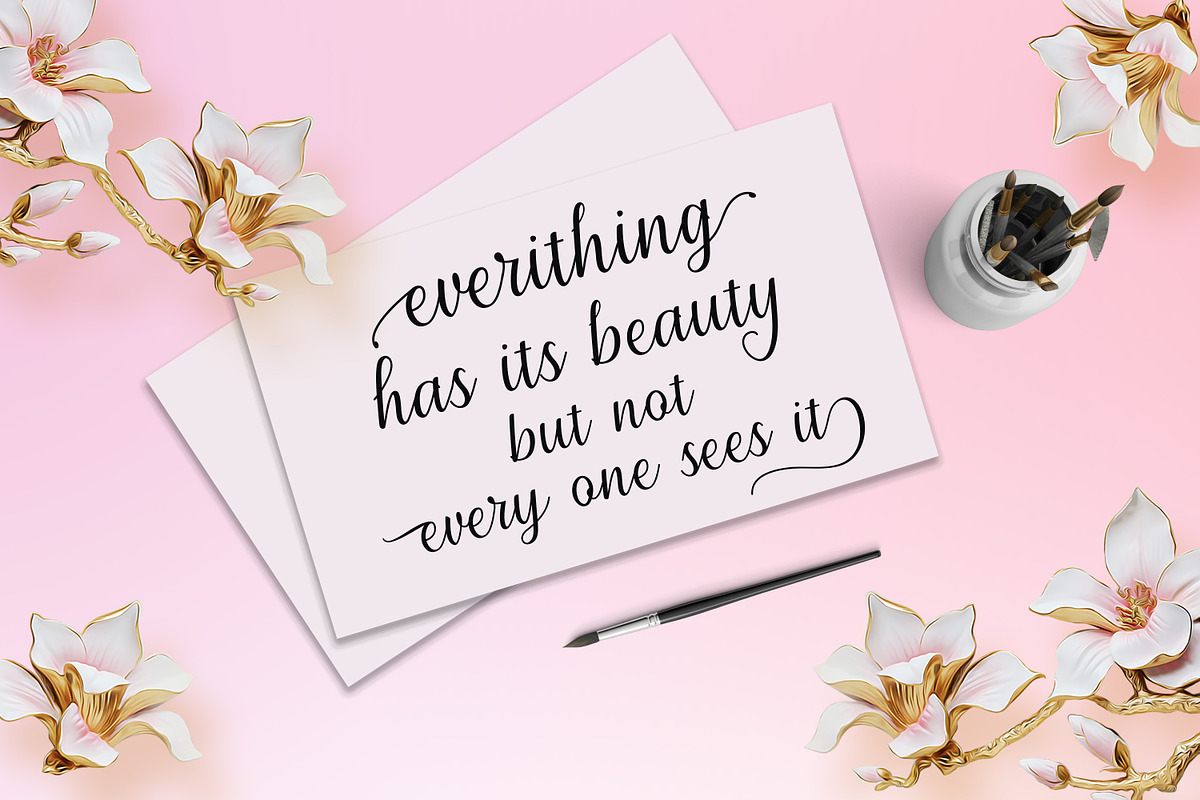 Millenial Script + Italic Font preview 8