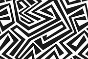 Monochrome Maze Patterns, a Pattern Graphic by Gudiny (Thumbnail 10 of 13)