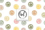 Retro Smiles Seamless Pattern, a Pattern Graphic by OwlAndFern (Thumbnail 1 of 17)