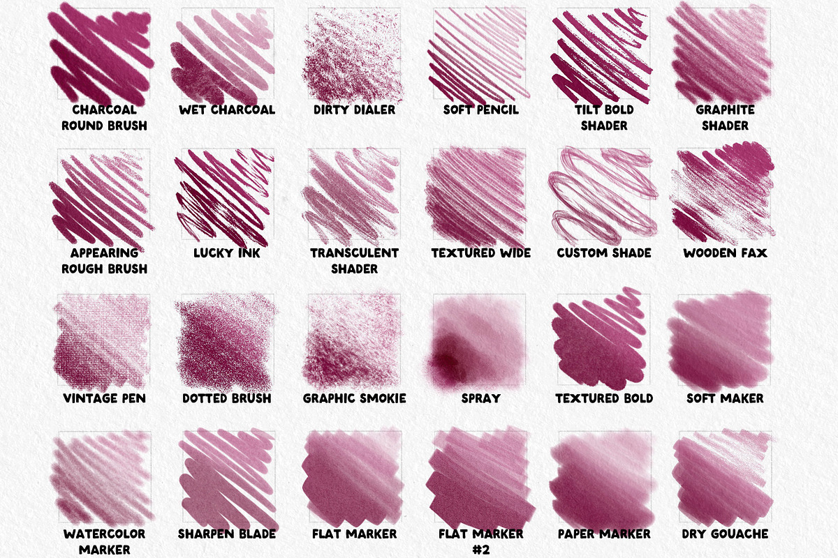 Artista Box - 76 Procreate Brushes, a Brush Add-On by Nuclear Brushes (Photo 8 of 10)