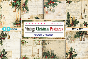 Vintage Christmas Postcards Junk