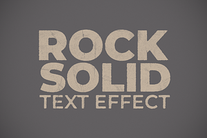 Rock Solid Text Effect Template, a Layer Style Add-On by Mint Pixels
