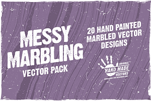 Messy Marbling - Vector pack