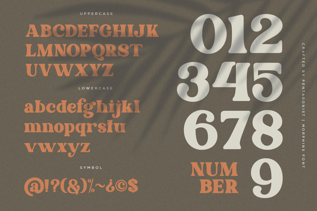 Morphins | Display Serif, a Serif Font by Pentagonistudio (Photo 9 of 11)