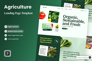 Agriculture Company Landing Page, a Landing Page Template by SLAB! Design