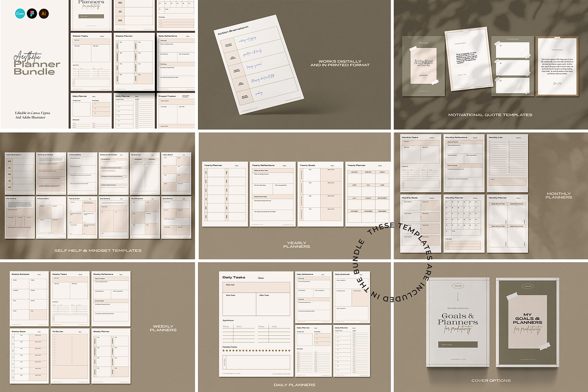Creative Entrepreneur Bundle CANVA, a Marketing Template by AndrewPixel (Photo 3 of 9)
