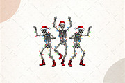 Christmas Dancing Skeleton Png, an Illustration by Watercolor design (Thumbnail 1 of 5)