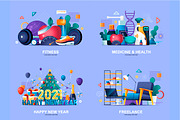 Flat Concepts Illustrations, a Finance Illustration by alexdndz (Thumbnail 5 of 10)