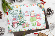 Christmas Tale Watercolor Clipart, an Animal Illustration by Catherine Wheel (Thumbnail 10 of 14)