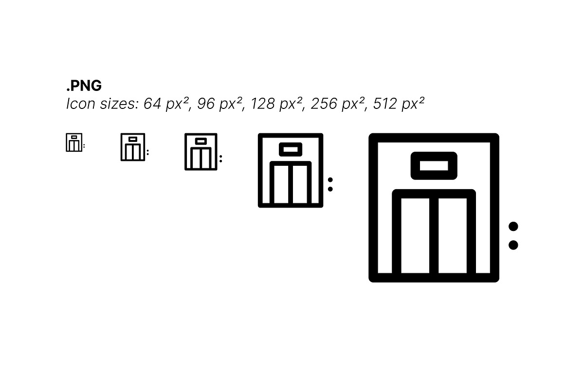 50 Hotel Icons, an Outline Icon by Side Project (Photo 5 of 8)