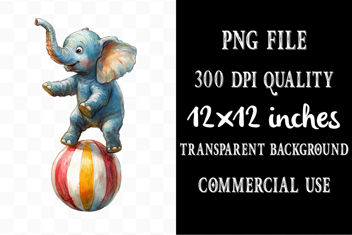 Watercolor Spooky Circus Clipart, an Illustration by Designking (Photo 4 of 4)