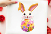Whimsical Cute Easter Clipart, an Animal Illustration by designcity5 (Thumbnail 5 of 5)